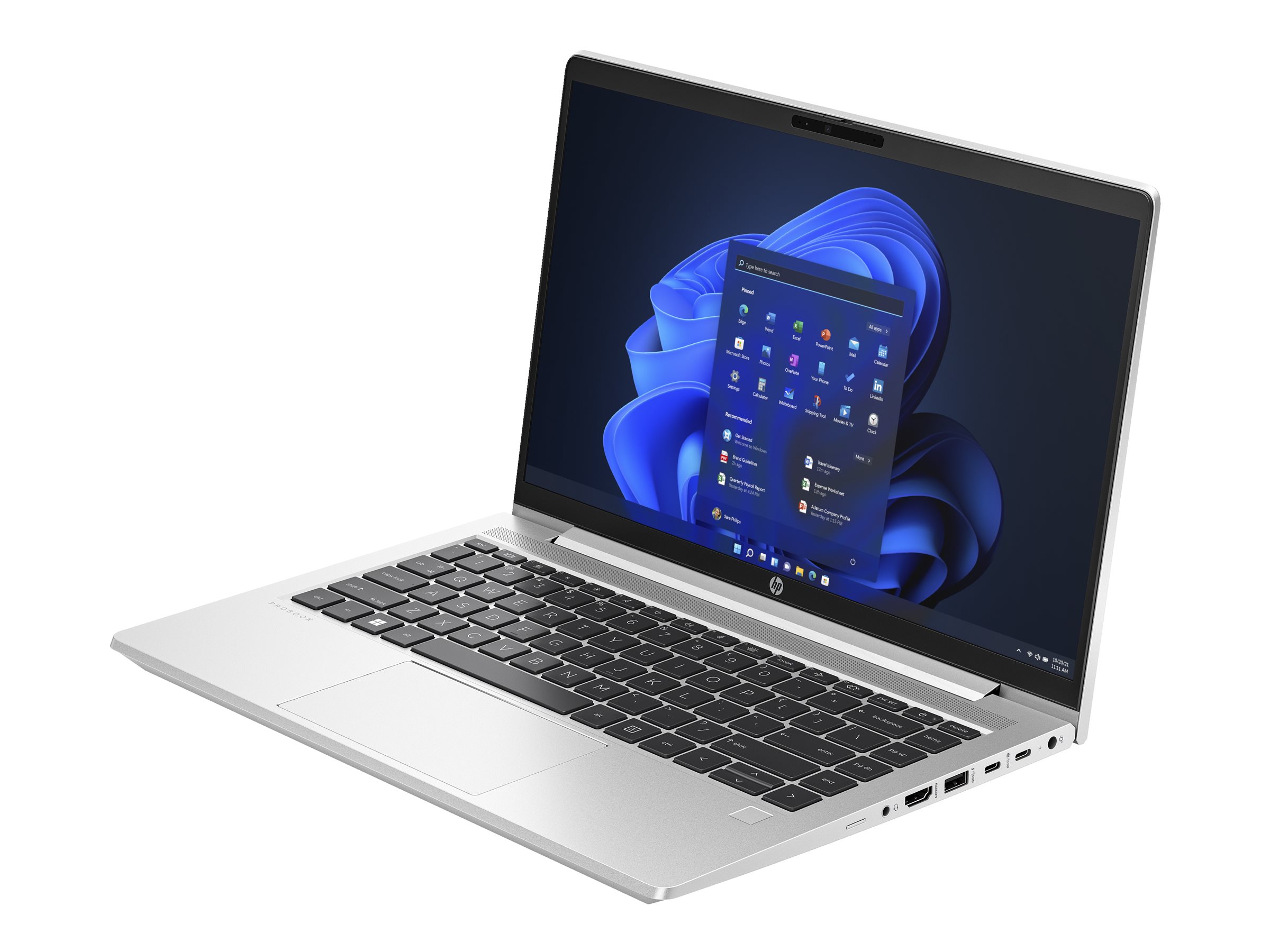 HP ProBook 440 G10, Intel Core i7, 35,6 cm - IPS 1920 x 1080 (Full HD) - Wi-Fi 6E - Pike Silver Aluminium - kbd: Deutsch - mit HP Wolf Pro Security Edition (1 Jahr)