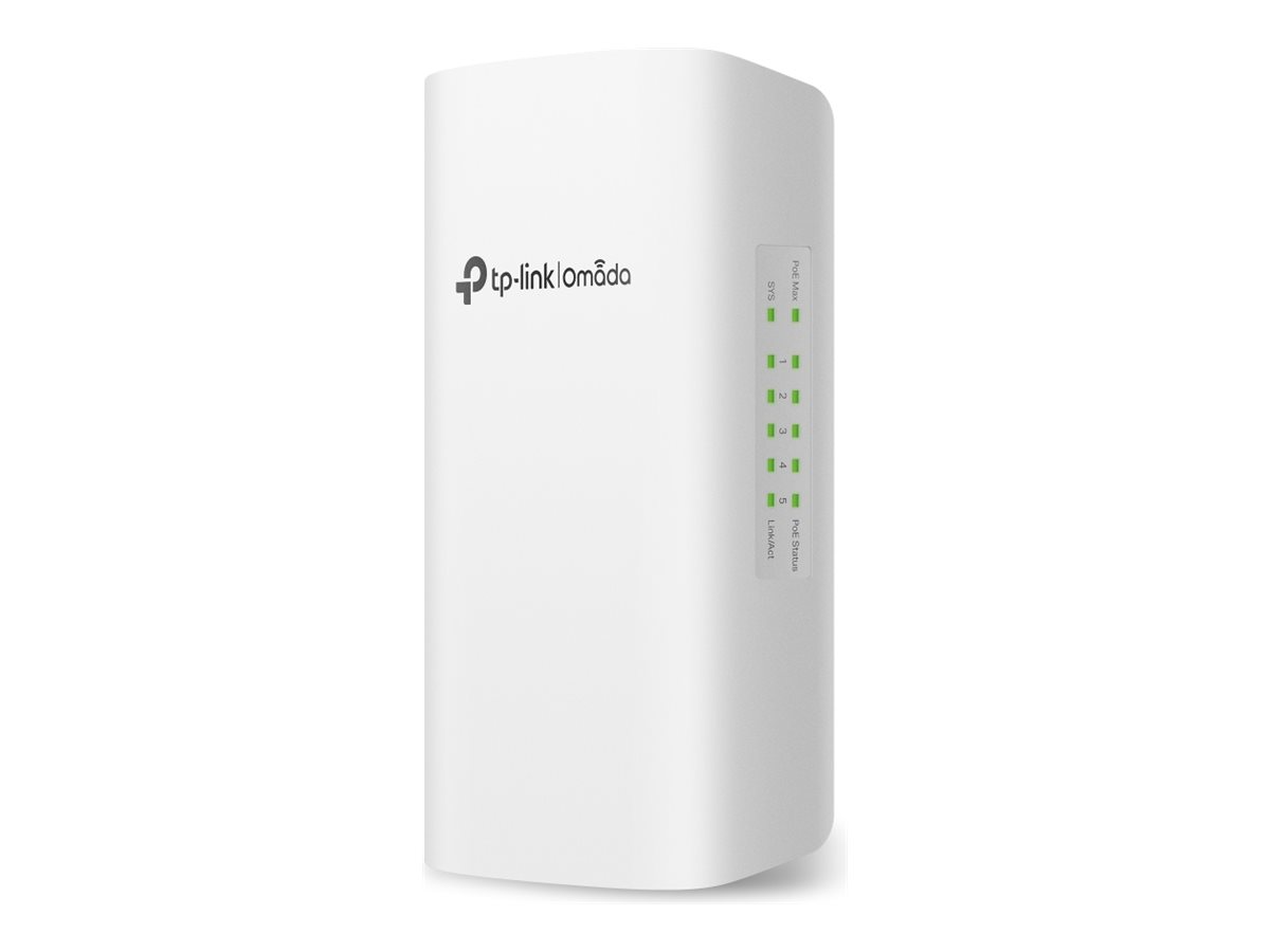 TP-LINK Omada SG2005P-PD V1.6 - Switch - Smart - + 4 x 10/100/1000 (PoE+) - wandmontierbar - Stangenmontage - PoE++ (64 W)