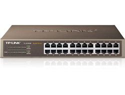 Switch TL-SG1024D 24-Port 19"(1HE) Gigabit-RJ-45-Ports Auto-MDI - Desktop - an Rack montierbar Switch TL-SG1024D 24-Port 19"(1HE) Gigabit-RJ-45-Ports Auto-MDI - Desktop - an Rack montierbar