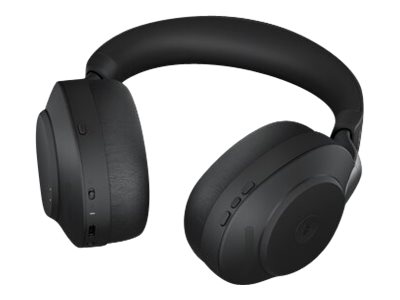 Jabra Evolve2 85 MS Stereo USB-C - Bluetooth - kabellos - kabelgebunden - aktive Rauschunterdrückung - 3,5 mm Stecker - Geräuschisolierung - Schwarz - Zertifiziert für Microsoft Teams