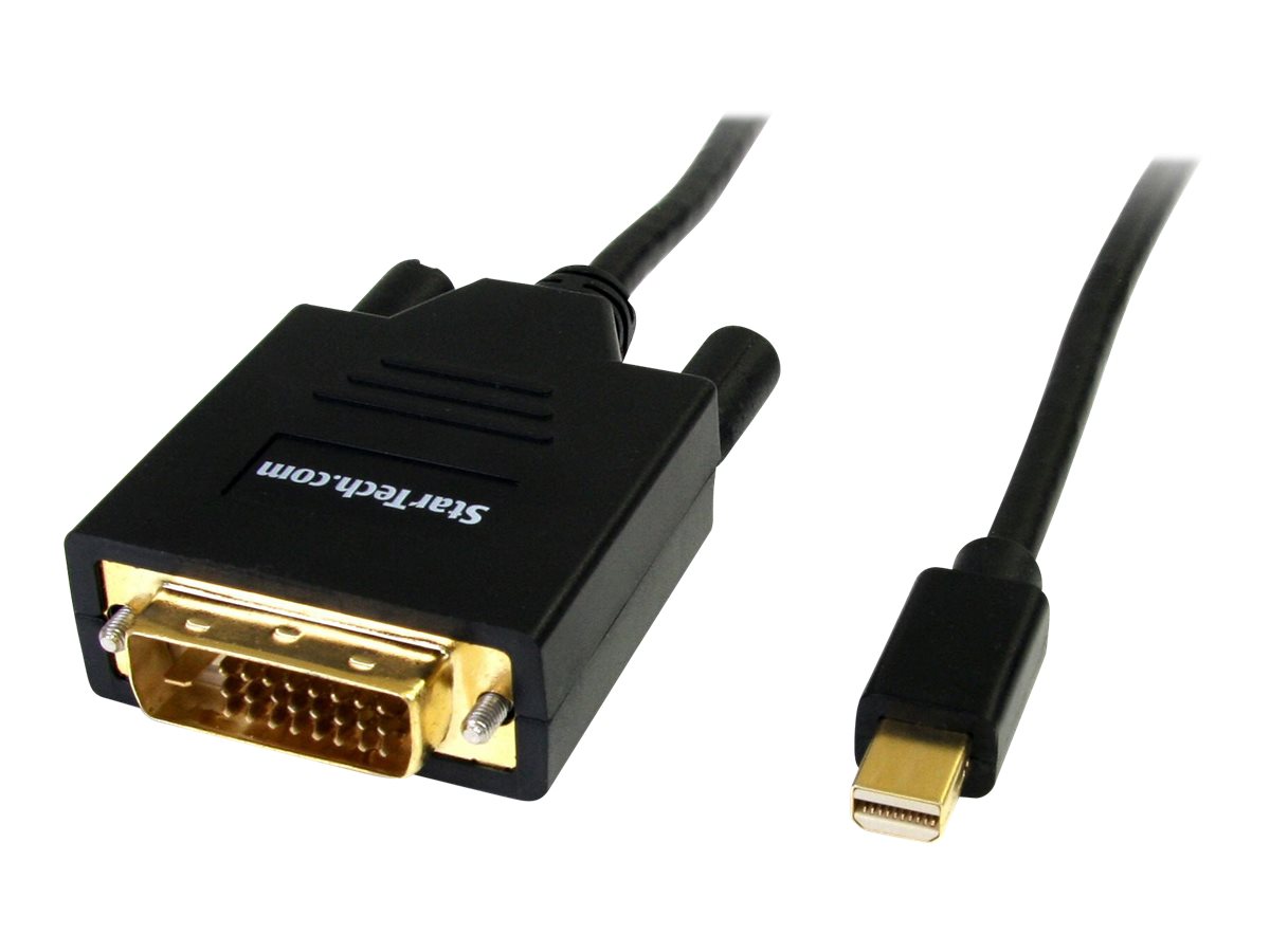 mini DisplayPort->DVI Kabel 1,8m Stecker/Stecker 1920x1200 - DVI (Stecker) - Passiv Adapter - maximale Auflösung 1920x1200 - DisplayPort-Kabel - Mini DisplayPort (M) zu DVI-D (M) - 1.8 m - Schwarz