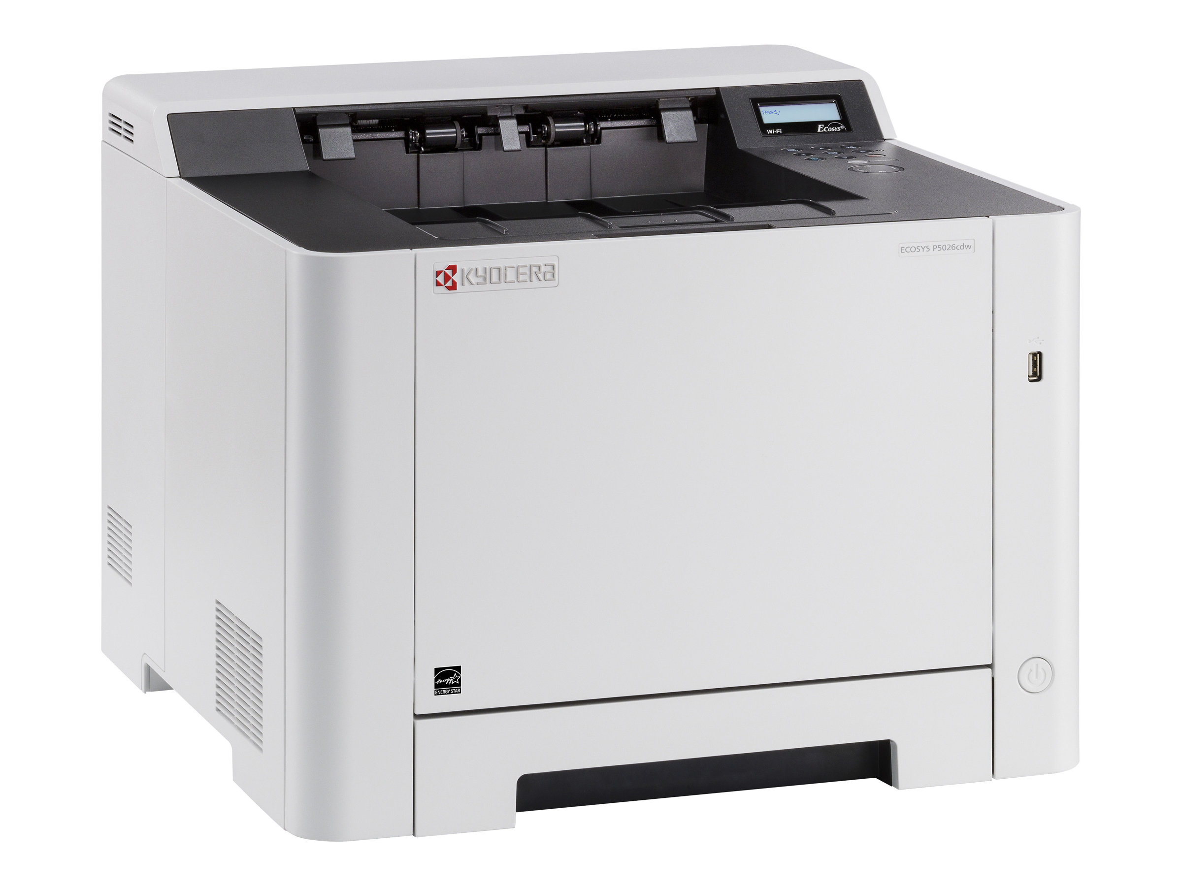 Kyocera ECOSYS P5026cdw - Drucker - Farbe - Duplex - Laser - A4/Legal - 9600 x 600 dpi - bis zu 26 S - / bis zu 26 Seiten/Min. (Farbe) - Kapazität: 300 Blätter - USB 2.0 - Gigabit LAN - USB-Host - Wi-Fi