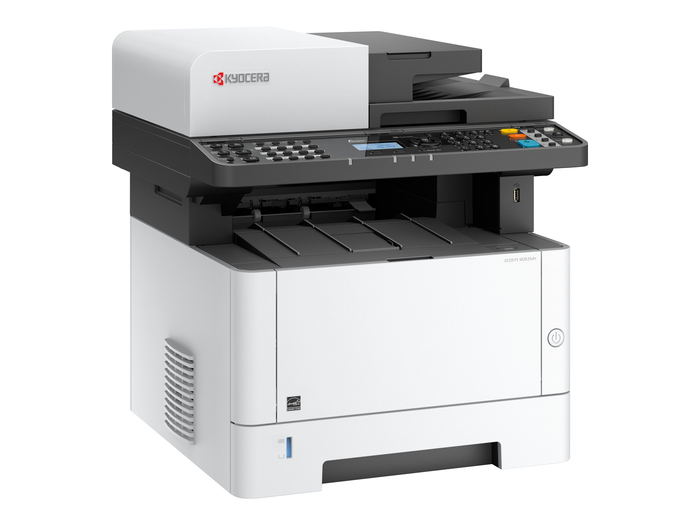 Kyocera ECOSYS M2635dn - Multifunktionsdrucker - s/w - Laser - A4 (210 x 297 mm) - Legal (216 x 356 mm) (Original) - A4/Legal (Medien) - bis zu 35 Seiten/Min. (Drucken) - 350 Blatt - 33.6 Kbps - USB 2.0 - Gigabit LAN - USB-Host Kyocera ECOSYS M2635dn - Multifunktionsdrucker - s/w - Laser - A4 (210 x 297 mm) - Legal (216 x 356 mm) (Original) - A4/Legal (Medien) - bis zu 35 Seiten/Min. (Drucken) - 350 Blatt - 33.6 Kbps - USB 2.0 - Gigabit LAN - USB-Host