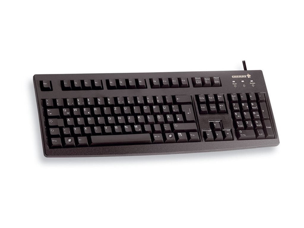 Tastatur G83-6105 USB deutsch/kyrillisch schwarz - Schwarz
