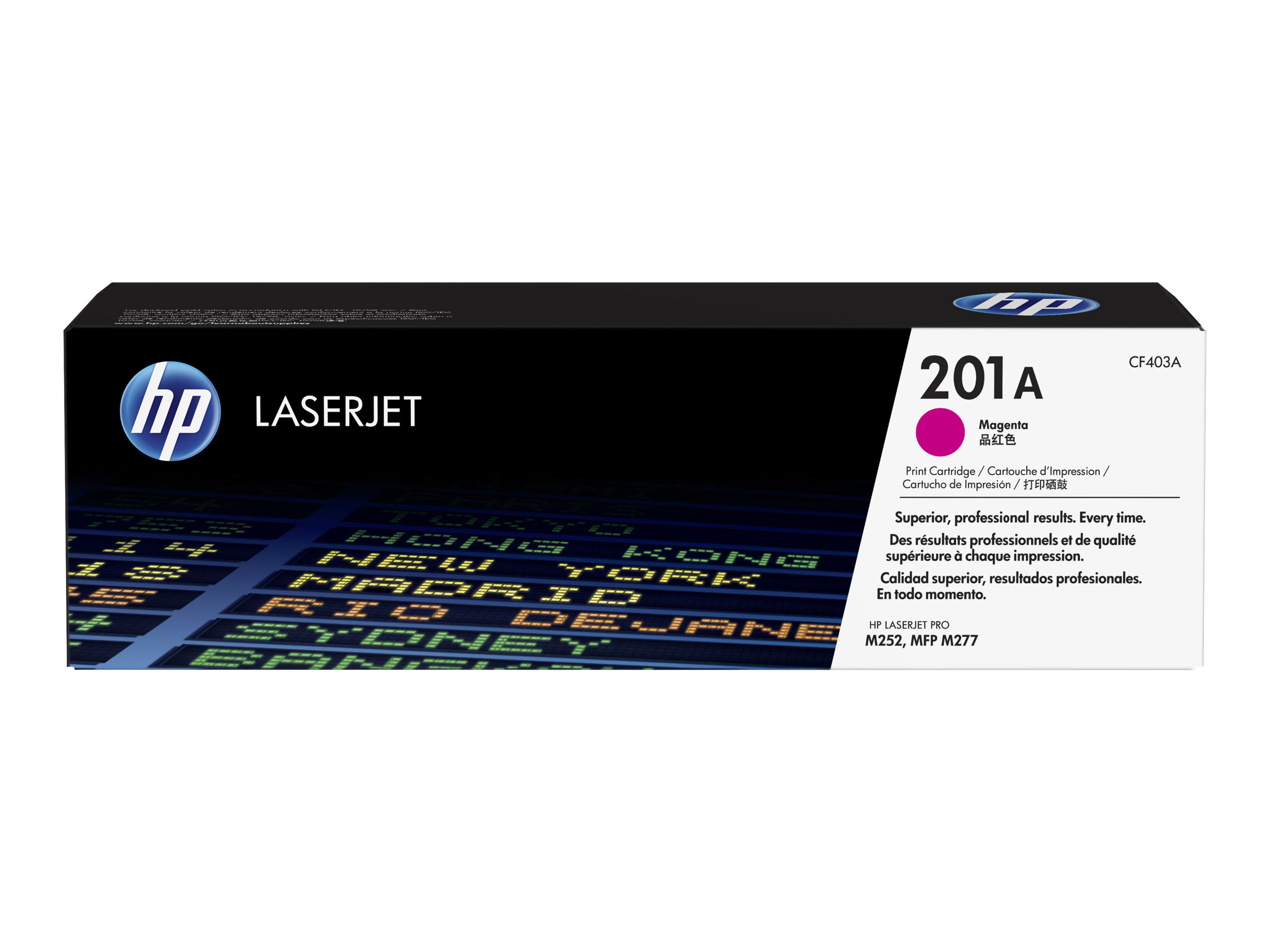 HP 201A - Magenta - original - LaserJet - Tonerpatrone (CF403A) - für Color LaserJet Pro M252dn - M252dw - M252n - MFP M277c6 - MFP M277dw - MFP M277n