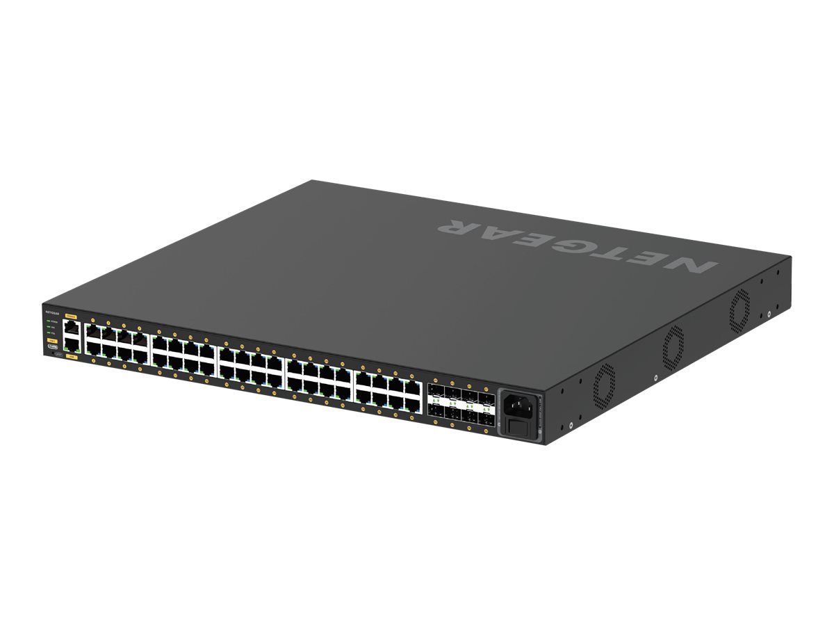 Netgear AV Line M4250-40G8F-PoE+ - Switch - L3 - - + 8 x 1000Base-X SFP - Seite-zu-Seite-Luftstrom - an Rack montierbar - PoE+ (480 W)