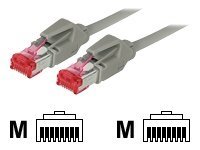 Tecline exertis Connect - Patch-Kabel - RJ-45 (M) zu RJ-45 (M) - 20 m - SFTP - CAT 6 - halogenfrei - Grau