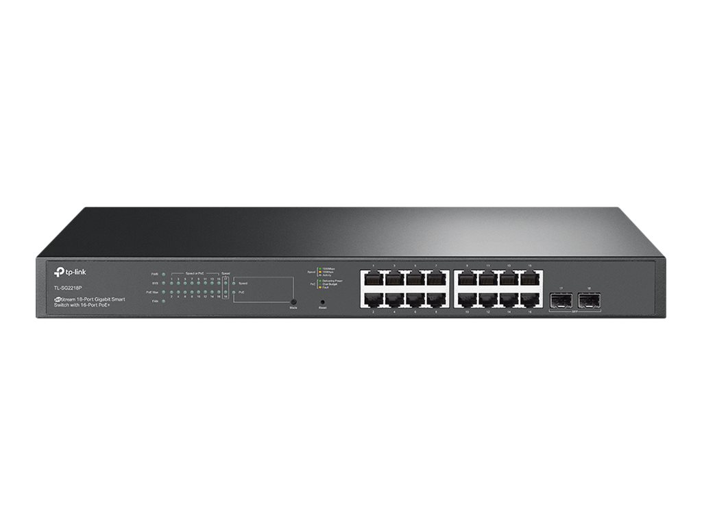 TP-LINK JetStream TL-SG2218P V1.60 - Switch - + 2 x SFP - an Rack montierbar - PoE+ (150 W) TP-LINK JetStream TL-SG2218P V1.60 - Switch - + 2 x SFP - an Rack montierbar - PoE+ (150 W)