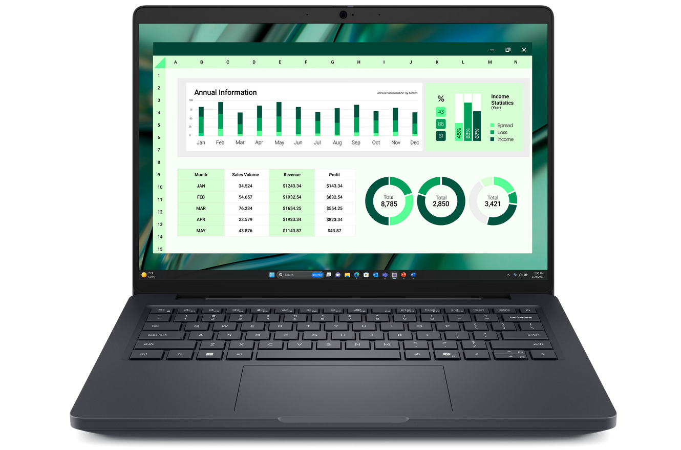 Dell Pro Max 14 Notebook 35,6 cm (14") FHD 16/256GB WiFi 7 BT Win11 Pro 5J PS