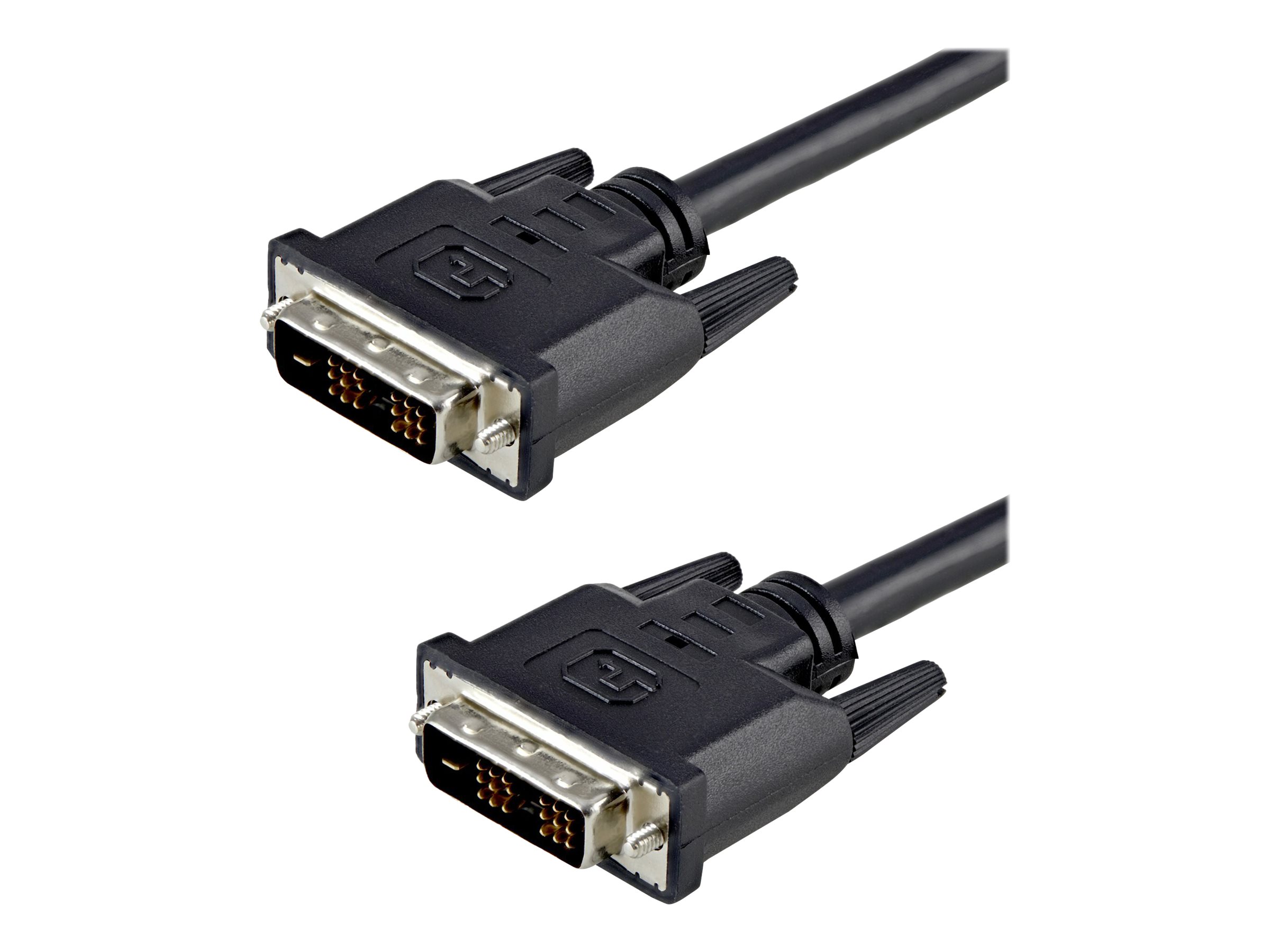 Monitorkabel DVI-D single Link 2,0m St/St - zu DVI-D (M) - 2 m - geformt - Daumenschrauben - Schwarz Monitorkabel DVI-D single Link 2,0m St/St - zu DVI-D (M) - 2 m - geformt - Daumenschrauben - Schwarz