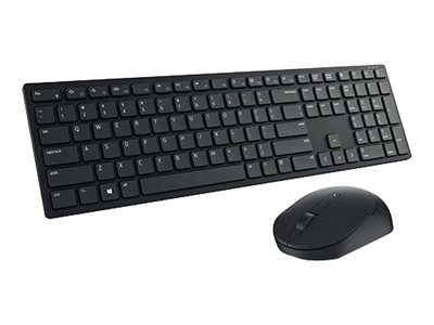 DELL Pro Wireless Keyboard and Mouse - KM5221W,Volle Größe (100%), RF Wireless, QWERTZ, Schwarz, - 2.4 GHz - QWERTZ - Deutsch - Schwarz