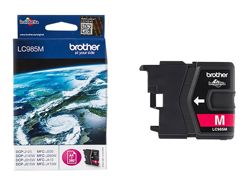 Brother LC985M - 10 ml - Magenta - Original - Tintenpatrone - für Brother DCP-J125 - DCP-J140 - DCP-J315 - DCP-J515 - MFC-J220 - MFC-J265 - MFC-J410 - MFC-J415 Brother LC985M - 10 ml - Magenta - Original - Tintenpatrone - für Brother DCP-J125 - DCP-J140 - DCP-J315 - DCP-J515 - MFC-J220 - MFC-J265 - MFC-J410 - MFC-J415