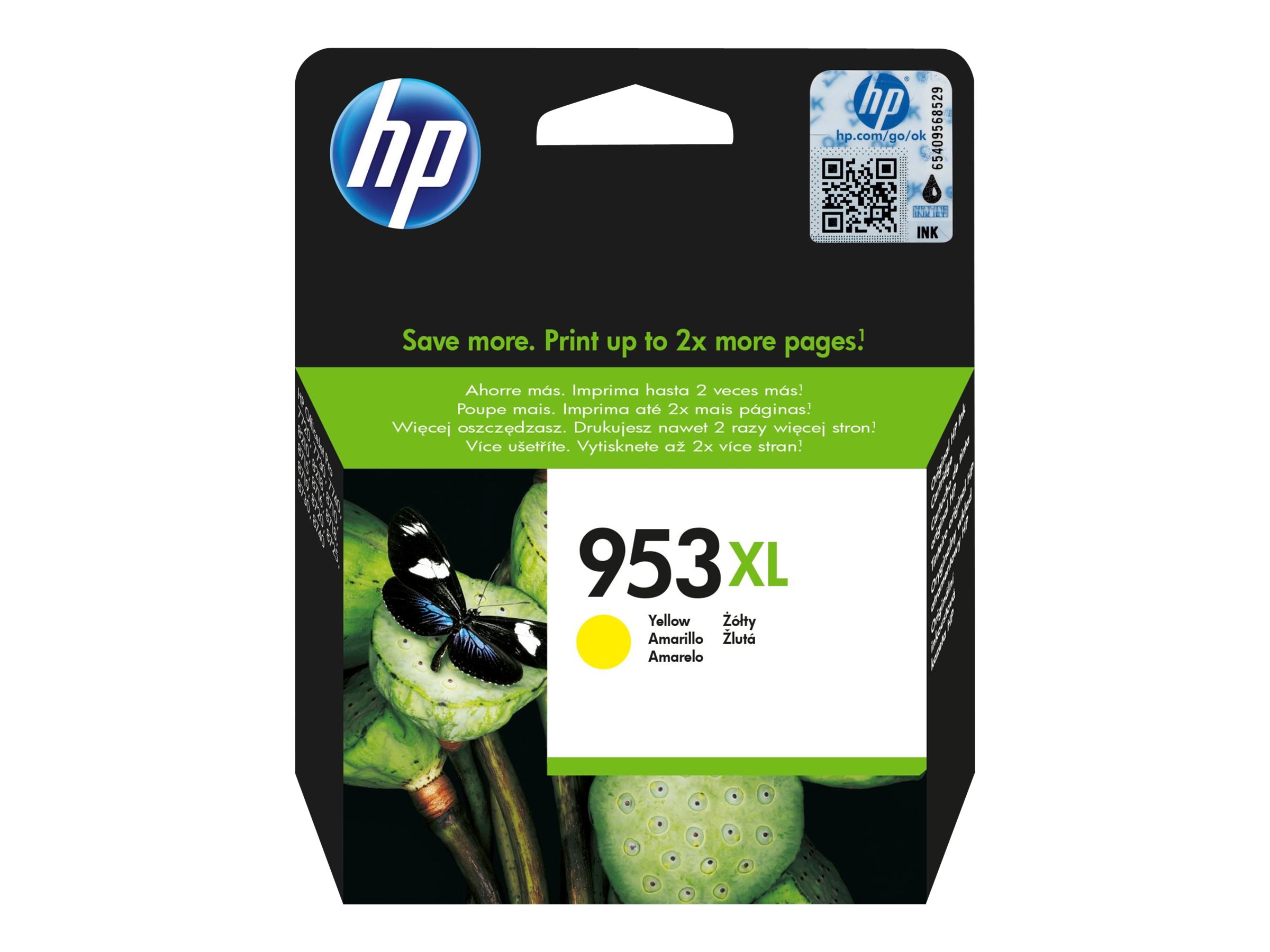 HP 953XL - 20 ml - Hohe Ergiebigkeit - Gelb - Original - Tintenpatrone - für Officejet Pro 77XX - 82XX - 87XX