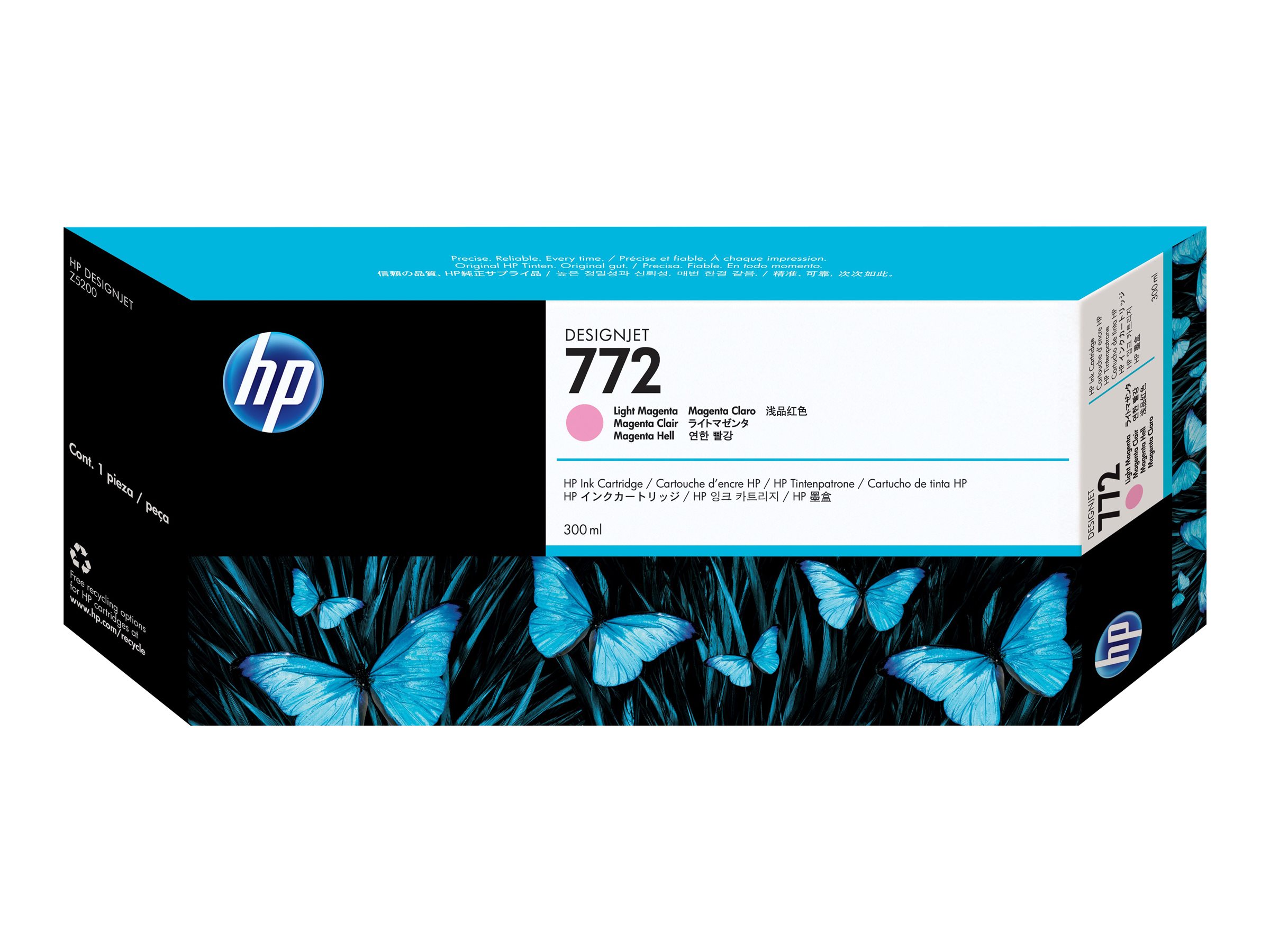 772 300-ML LIGHT-MAGENTA - DesignJet - Tintenpatrone - für DesignJet HD Pro MFP - Z5200 - Z5200 PostScript - Z5400 PostScript ePrinter 772 300-ML LIGHT-MAGENTA - DesignJet - Tintenpatrone - für DesignJet HD Pro MFP - Z5200 - Z5200 PostScript - Z5400 PostScript ePrinter