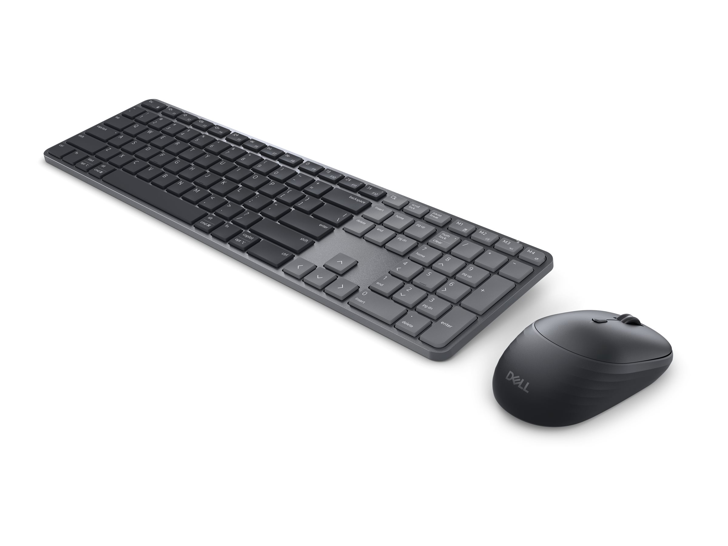Dell Pro 7 KM726 - Tastatur-und-Maus-Set - Slim - kabellos - 2.4 GHz - Bluetooth 6.0 - QWERTZ - Deutsch - Graphite