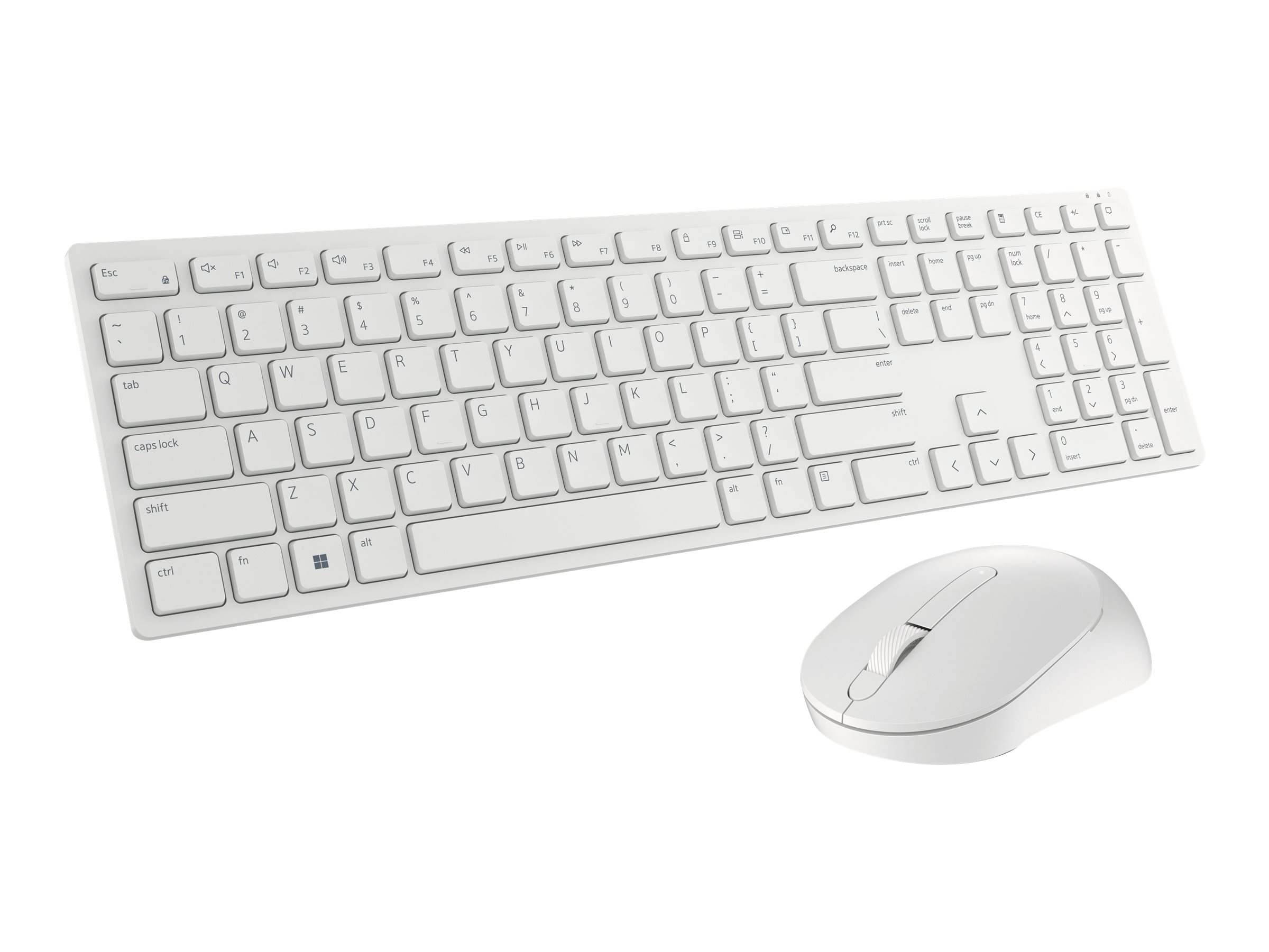 Dell Pro KM5221W - Tastatur-und-Maus-Set - - 2.4 GHz - QWERTZ - Deutsch - weiß - mit 3 years NBD Advance Exchange