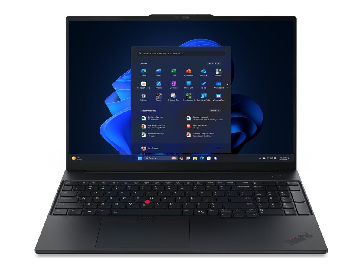 Lenovo ThinkPad E16 Gen 4 21Y4 - AMD Ryzen AI 7 - IPS 1920 x 1200 - Wi-Fi 7 - Bluetooth - Schwarz - kbd: Deutsch - mit 1 Jahr Lenovo Premier Support Lenovo ThinkPad E16 Gen 4 21Y4 - AMD Ryzen AI 7 - IPS 1920 x 1200 - Wi-Fi 7 - Bluetooth - Schwarz - kbd: Deutsch - mit 1 Jahr Lenovo Premier Support