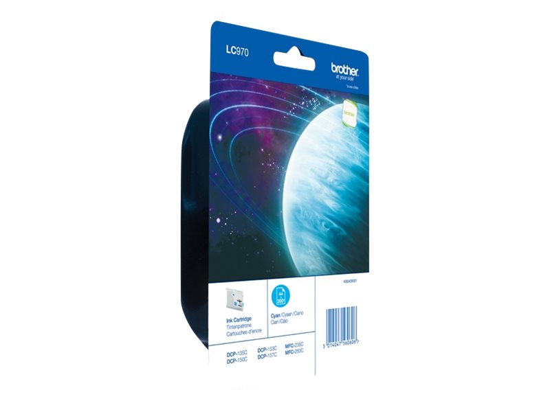 Brother LC970C - Cyan - Original - Tintenpatrone - für Brother DCP-135C - DCP-150C - DCP-153C - DCP-157C - MFC-235C - MFC-260C Brother LC970C - Cyan - Original - Tintenpatrone - für Brother DCP-135C - DCP-150C - DCP-153C - DCP-157C - MFC-235C - MFC-260C