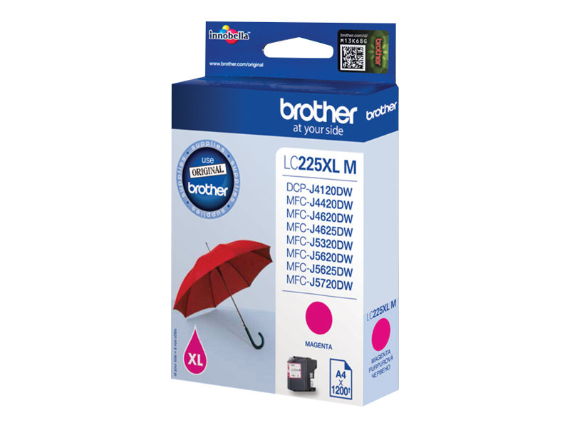 Brother LC225XLM - Magenta - Original - Tintenpatrone - für Brother DCP-J4120 - MFC-J4420 - J4620 - J5320 - J5620 - J5625 - J5720; Business Smart MFC-J4420 Brother LC225XLM - Magenta - Original - Tintenpatrone - für Brother DCP-J4120 - MFC-J4420 - J4620 - J5320 - J5620 - J5625 - J5720; Business Smart MFC-J4420