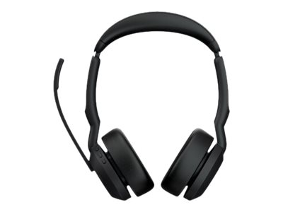Jabra Evolve2 55 MS Stereo, Kabellos - Bluetooth - kabellos - aktive Rauschunterdrückung - USB-A - Schwarz - Zoom Certified - Zertifiziert für Microsoft Teams - Cisco Webex Certified - optimiert für UC - Alcatel-Lucent-zertifiziert - Avaya Certified - U…