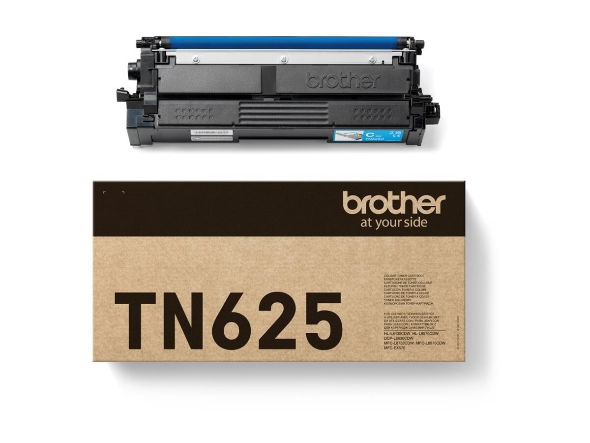 Brother TN625C - Cyan - original - Box - - für Brother DCP-L8630CDW - HL-L8430CDW - HL-L8570CDW - MFC-L8730CDW; Workhorse MFC-L8970CDW Brother TN625C - Cyan - original - Box - - für Brother DCP-L8630CDW - HL-L8430CDW - HL-L8570CDW - MFC-L8730CDW; Workhorse MFC-L8970CDW