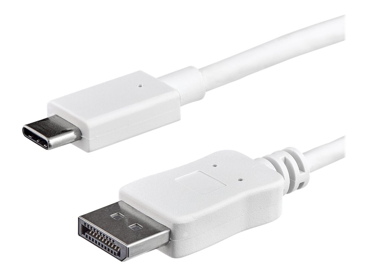 1M USB C TO DP CABLE - WHITE - 4K 60Hz - Weiß - USB Typ C auf DP Kabel - CDP2DPMM1MW - Externer Videoadapter - STM32F072CBU6 - USB-C - DisplayPort - weiß 1M USB C TO DP CABLE - WHITE - 4K 60Hz - Weiß - USB Typ C auf DP Kabel - CDP2DPMM1MW - Externer Videoadapter - STM32F072CBU6 - USB-C - DisplayPort - weiß