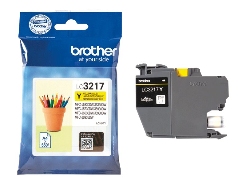 Brother LC3217Y - Gelb - Original - Tintenpatrone - für INKvestment Business Smart Plus MFC-J5930; INKvestment Business Smart Pro MFC-J6935 Brother LC3217Y - Gelb - Original - Tintenpatrone - für INKvestment Business Smart Plus MFC-J5930; INKvestment Business Smart Pro MFC-J6935