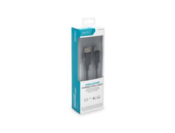 Digitus DisplayPort Anschlusskabel - eingerastet bis DisplayPort (S) eingerastet - 2 m - geformt - Schwarz