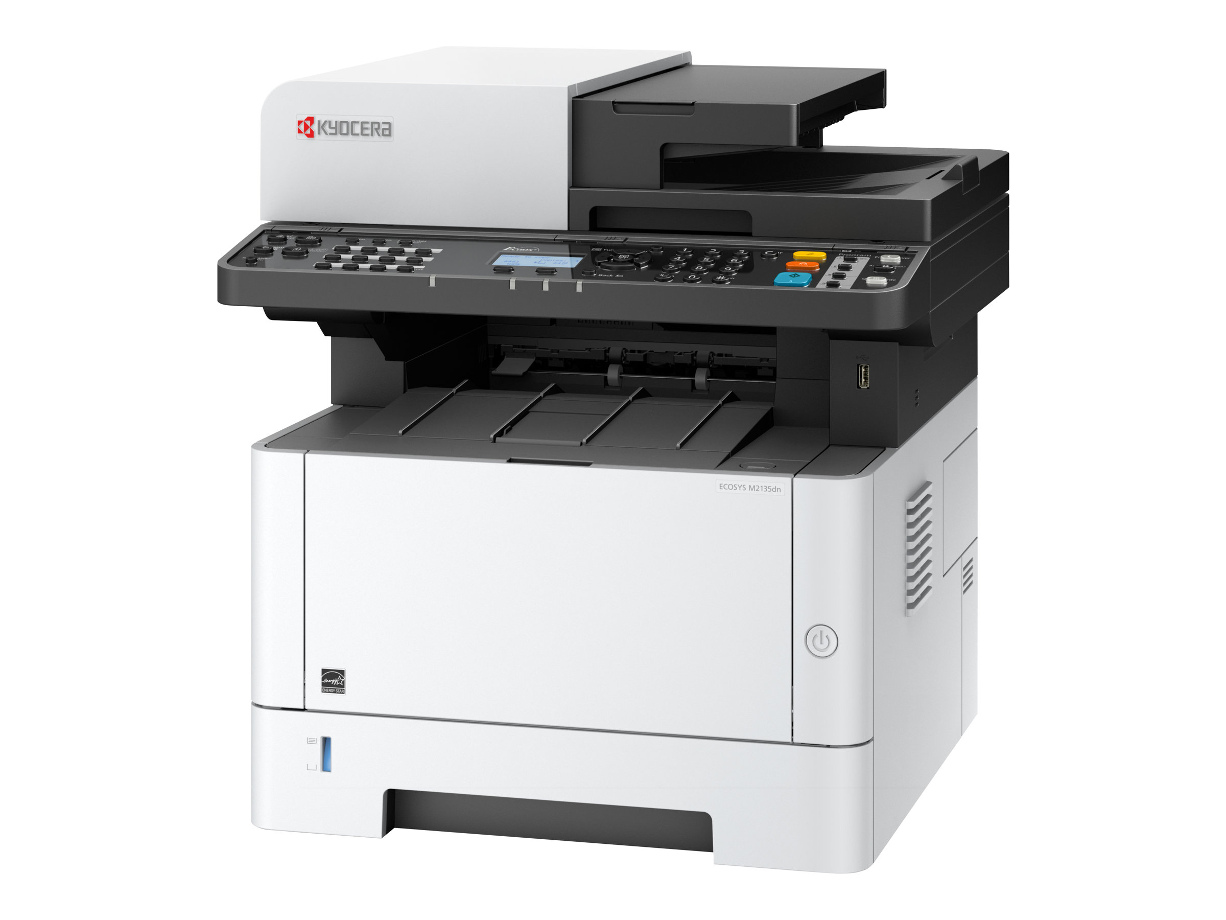 Kyocera ECOSYS M2135dn - Multifunktionsdrucker - s/w - Laser - Legal (216 x 356 mm) - (Original) - A4/Legal (Medien) - bis zu 35 Seiten/Min. (Drucken) - 350 Blatt - USB 2.0 - Gigabit LAN - USB-Host