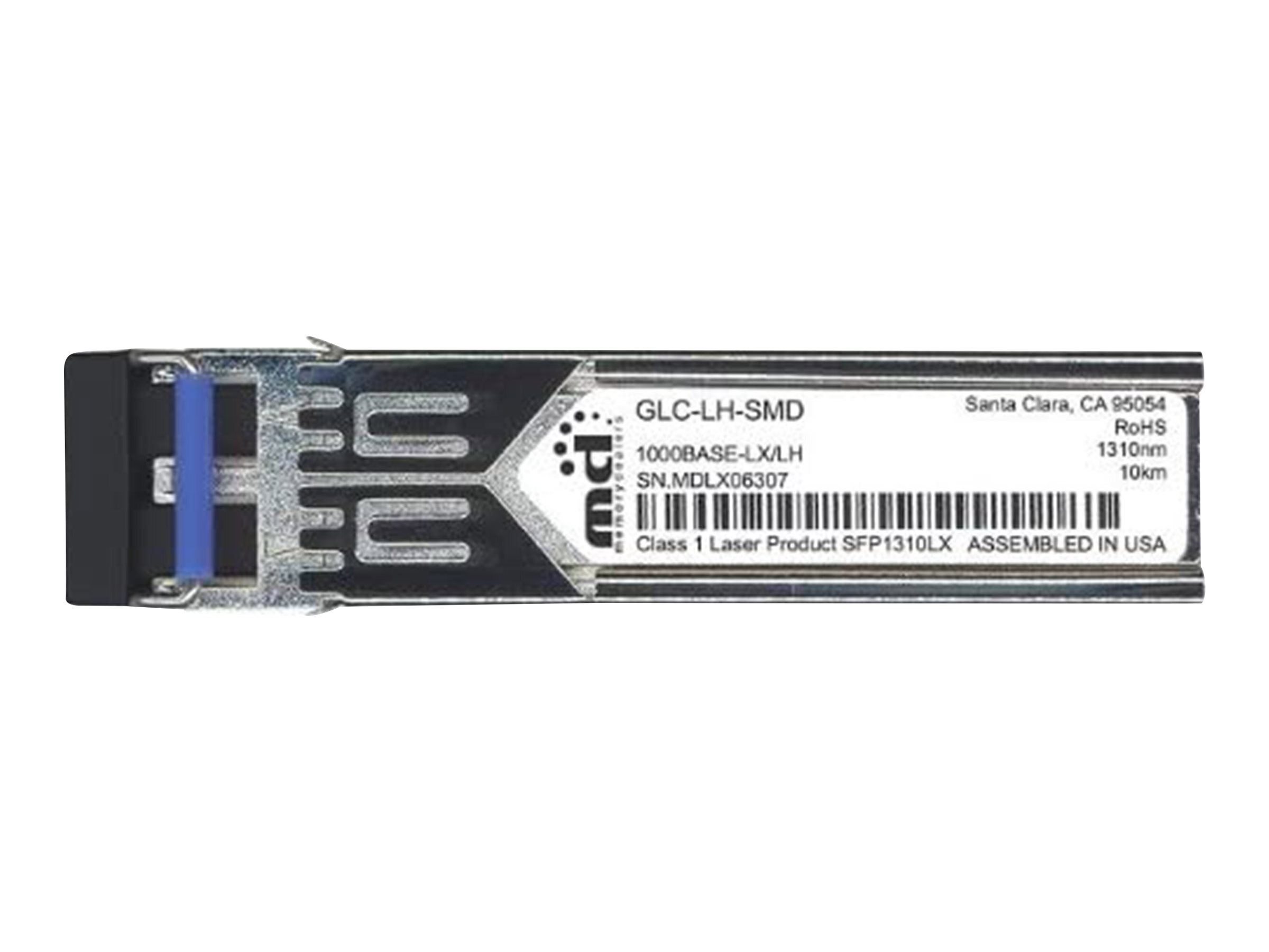 1000BASE-LX/LH SFP TRANSCEIVER - 1000Base-LX - 1000Base-LH - LC/PC Einzelmodus - bis zu 10 km - 1310 nm - für Cisco 38XX - 39XX - 4451 - 892; 250 Series; Catalyst 29XX - 3650 - ESS9300; ME 3600; UCS 62XX 1000BASE-LX/LH SFP TRANSCEIVER - 1000Base-LX - 1000Base-LH - LC/PC Einzelmodus - bis zu 10 km - 1310 nm - für Cisco 38XX - 39XX - 4451 - 892; 250 Series; Catalyst 29XX - 3650 - ESS9300; ME 3600; UCS 62XX