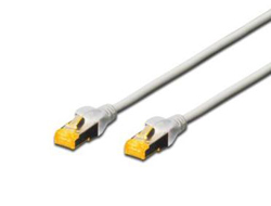 DIGITUS CAT 6A S/FTP Patchkabel - 30 m - SFTP - CAT 6a - halogenfrei - ohne Haken - geformt - Grau DIGITUS CAT 6A S/FTP Patchkabel - 30 m - SFTP - CAT 6a - halogenfrei - ohne Haken - geformt - Grau