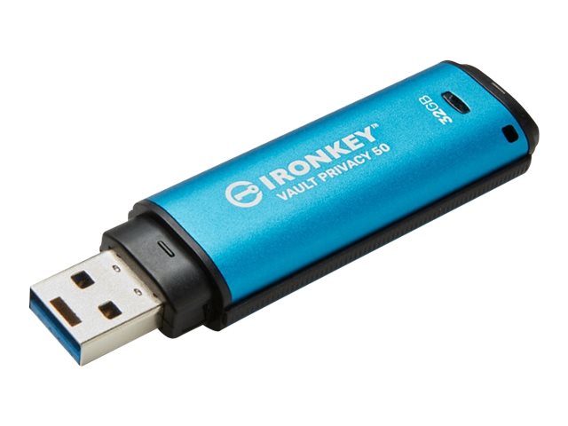 Kingston IronKey Vault Privacy 50 32GB - verschlüsselt - 32 GB - USB 3.2 Gen 1 - TAA-konform