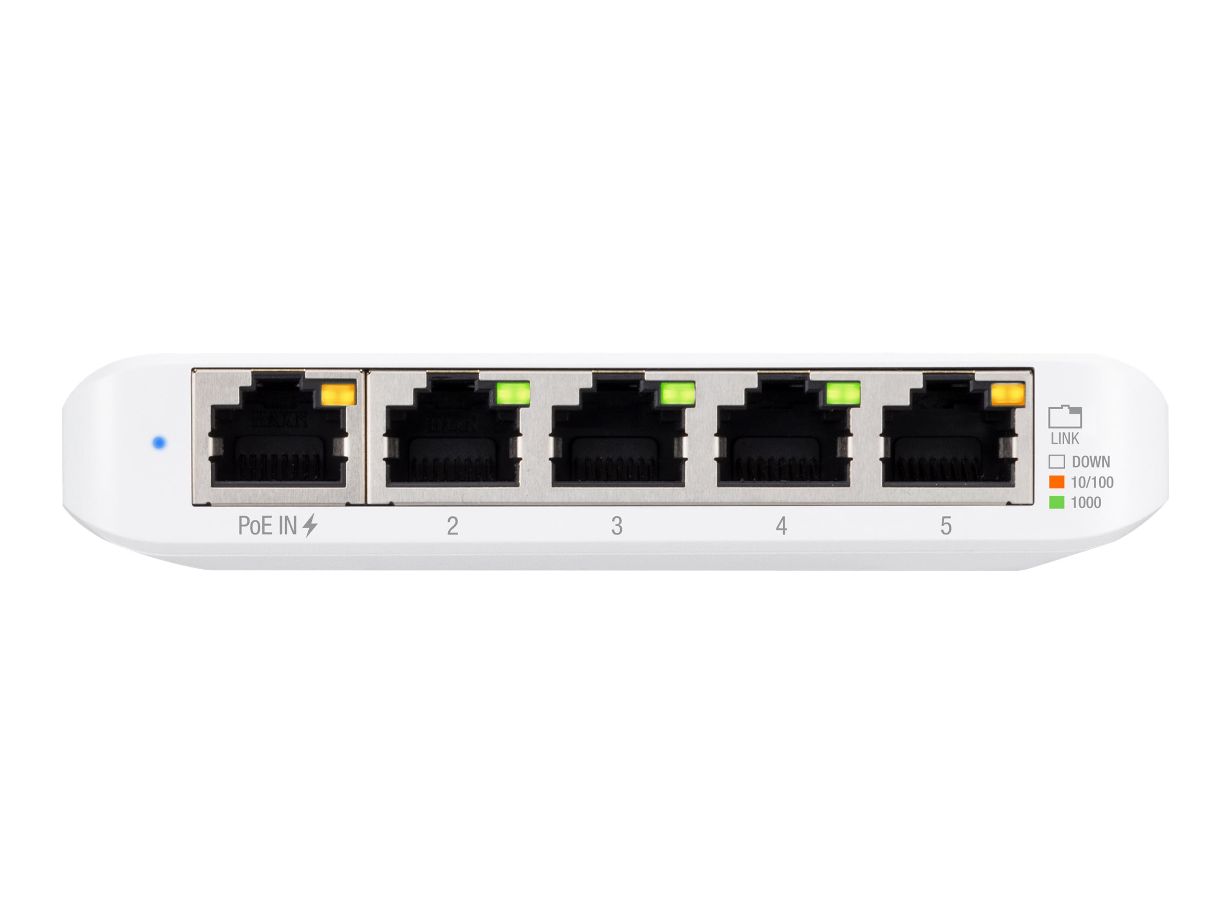 Ubiquiti UniFi Switch USW Flex Mini - Switch - managed - 4 x 10/100/1000 + 1 x 10/100/1000 (PoE+) - Desktop - PoE+ Ubiquiti UniFi Switch USW Flex Mini - Switch - managed - 4 x 10/100/1000 + 1 x 10/100/1000 (PoE+) - Desktop - PoE+