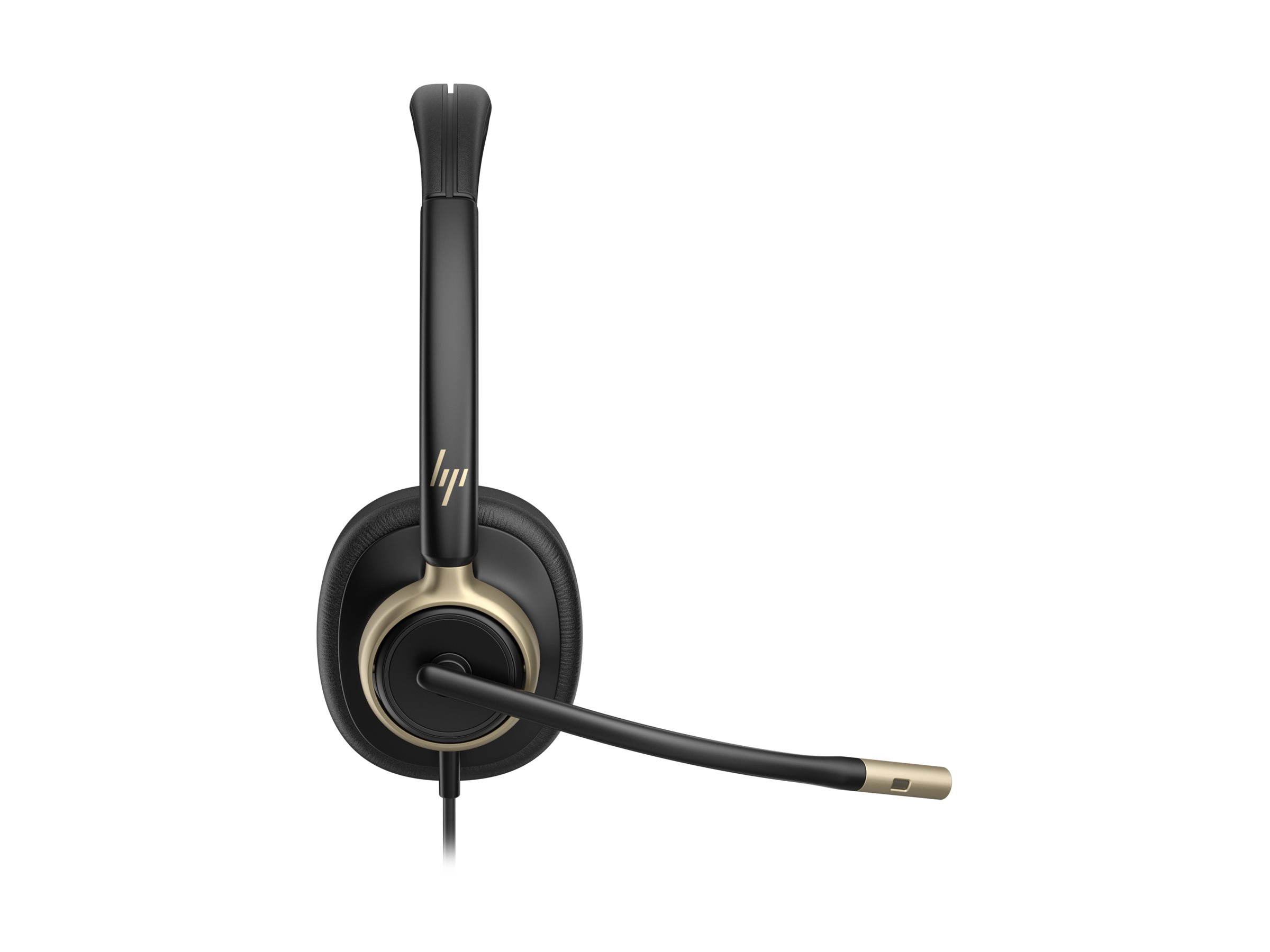 HP Poly Mission 825 - Mission 800 Series - Headset - On-Ear - kabelgebunden - aktive Rauschunterdrückung - USB-A - USB-C - Schwarz - Zertifiziert für Microsoft Teams - Works With Chromebook Certified - Zoom-zertifiziert - Google Meet-zertifiziert