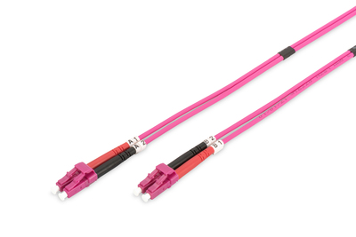 DIGITUS LWL Multimode Patchkabel OM4 LC / LC 2m - 2 m - Glasfaser - Duplex - 50/125 Mikrometer - OM4 - halogenfrei - lila - RAL 4003 DIGITUS LWL Multimode Patchkabel OM4 LC / LC 2m - 2 m - Glasfaser - Duplex - 50/125 Mikrometer - OM4 - halogenfrei - lila - RAL 4003