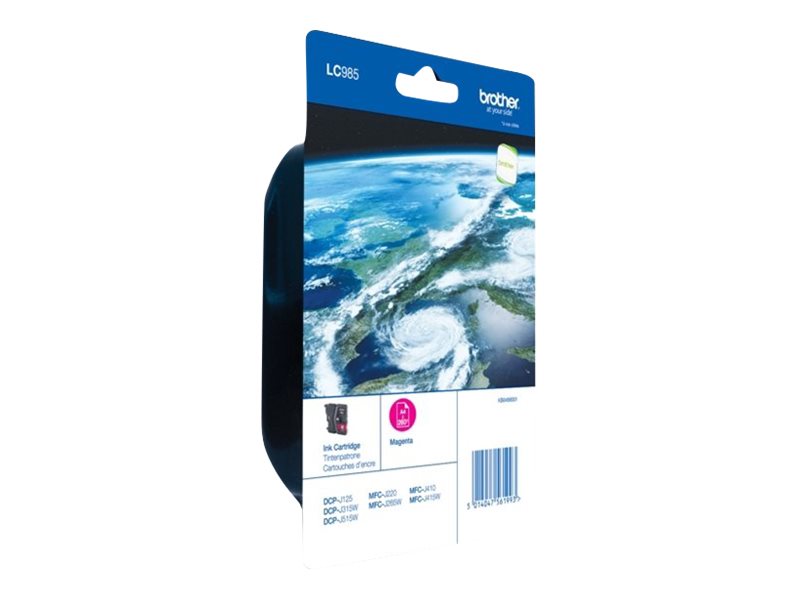 Brother LC985M - 10 ml - Magenta - Original - Tintenpatrone - für Brother DCP-J125 - DCP-J140 - DCP-J315 - DCP-J515 - MFC-J220 - MFC-J265 - MFC-J410 - MFC-J415 Brother LC985M - 10 ml - Magenta - Original - Tintenpatrone - für Brother DCP-J125 - DCP-J140 - DCP-J315 - DCP-J515 - MFC-J220 - MFC-J265 - MFC-J410 - MFC-J415