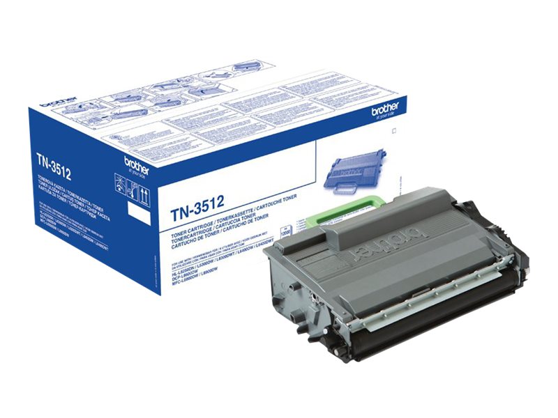 Brother TN3512 - Schwarz - Original - Tonerpatrone - für Brother DCP-L6600 - HL-L6250 - L6300 - L6400 - L6450 - MFC-L6800 - L6900 - L6950 - L6970 Brother TN3512 - Schwarz - Original - Tonerpatrone - für Brother DCP-L6600 - HL-L6250 - L6300 - L6400 - L6450 - MFC-L6800 - L6900 - L6950 - L6970