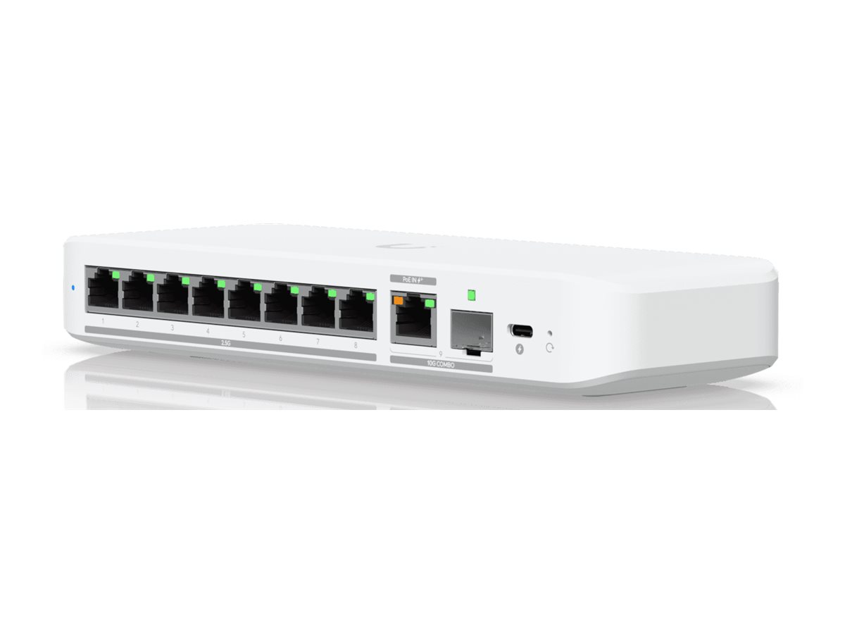 Ubiquiti UniFi Flex 2.5G - Switch - managed - 8 x - Desktop - wandmontierbar - an DIN-Schiene montierbar - PoE+ Ubiquiti UniFi Flex 2.5G - Switch - managed - 8 x - Desktop - wandmontierbar - an DIN-Schiene montierbar - PoE+