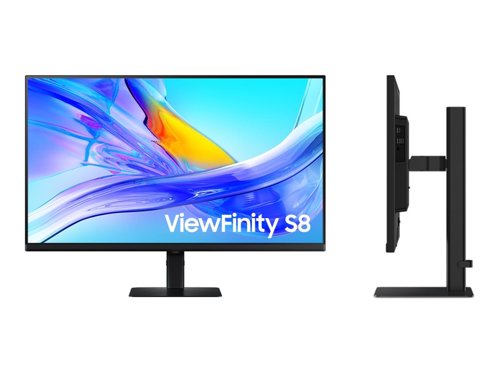 Samsung ViewFinity S8 S32D800UAU - S80UD Series - - 3840 x 2160 UHD @ 60 Hz - VA - 350 cd/m² - 3000:1 - HDR10 - 5 ms - HDMI - DisplayPort - USB-C - Schwarz