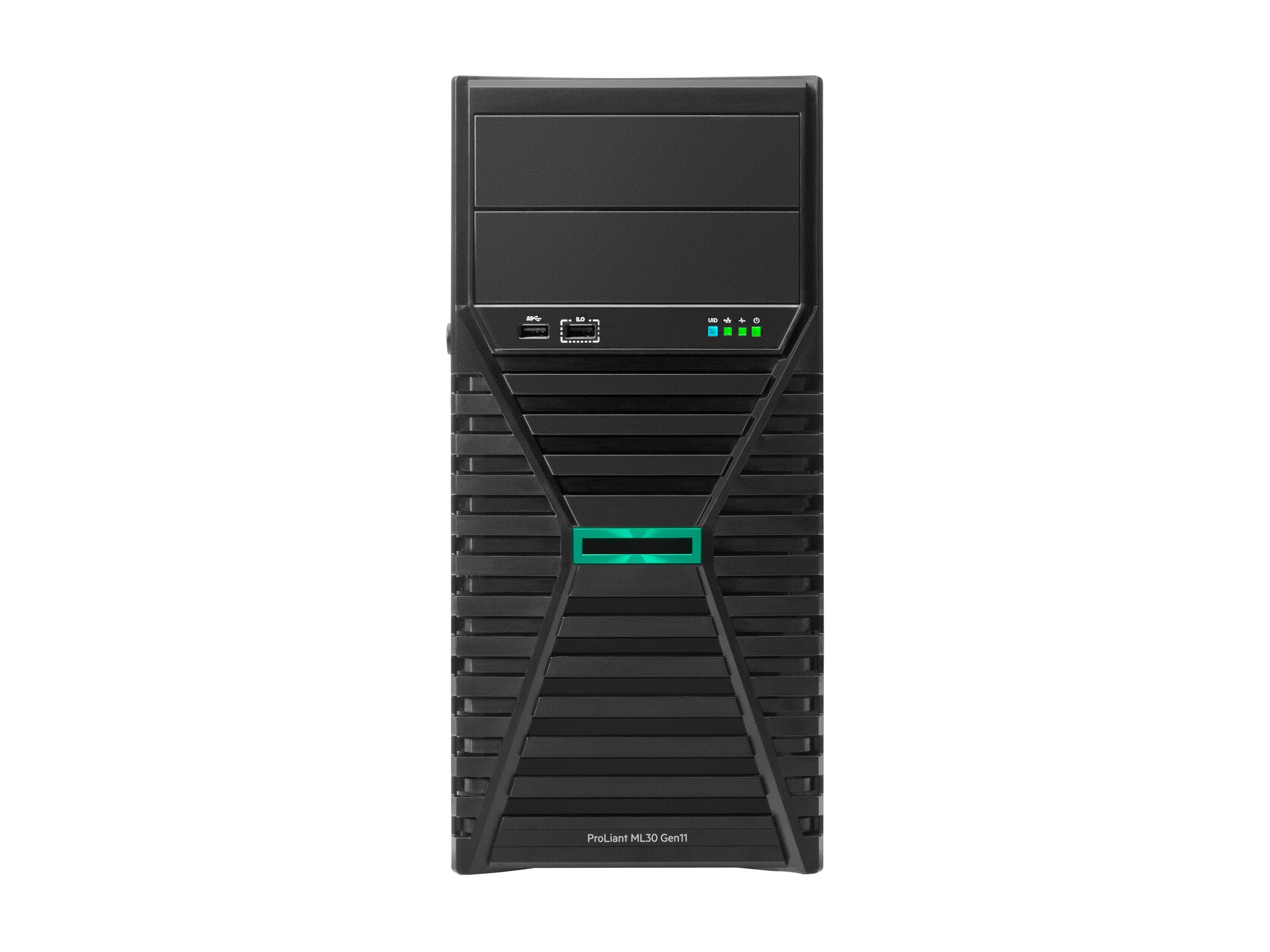 HPE ProLiant ML30 Gen11 - Server - Tower - 4U - - Schacht/Schächte - SSD 2 x 480 GB - 1GbE - Monitor: keiner HPE ProLiant ML30 Gen11 - Server - Tower - 4U - - Schacht/Schächte - SSD 2 x 480 GB - 1GbE - Monitor: keiner