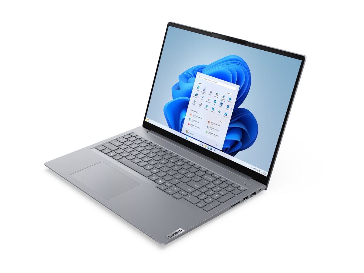 Lenovo ThinkBook 16 G8 IAL 21SK - 180°-Scharnierdesign - Intel Core Ultra 5 225U - Win 11 Pro - Inte - IPS 1920 x 1200 - Wi-Fi 6E - Bluetooth - Arctic Grey - kbd: Deutsch - mit 1 Jahr Lenovo Premier Support