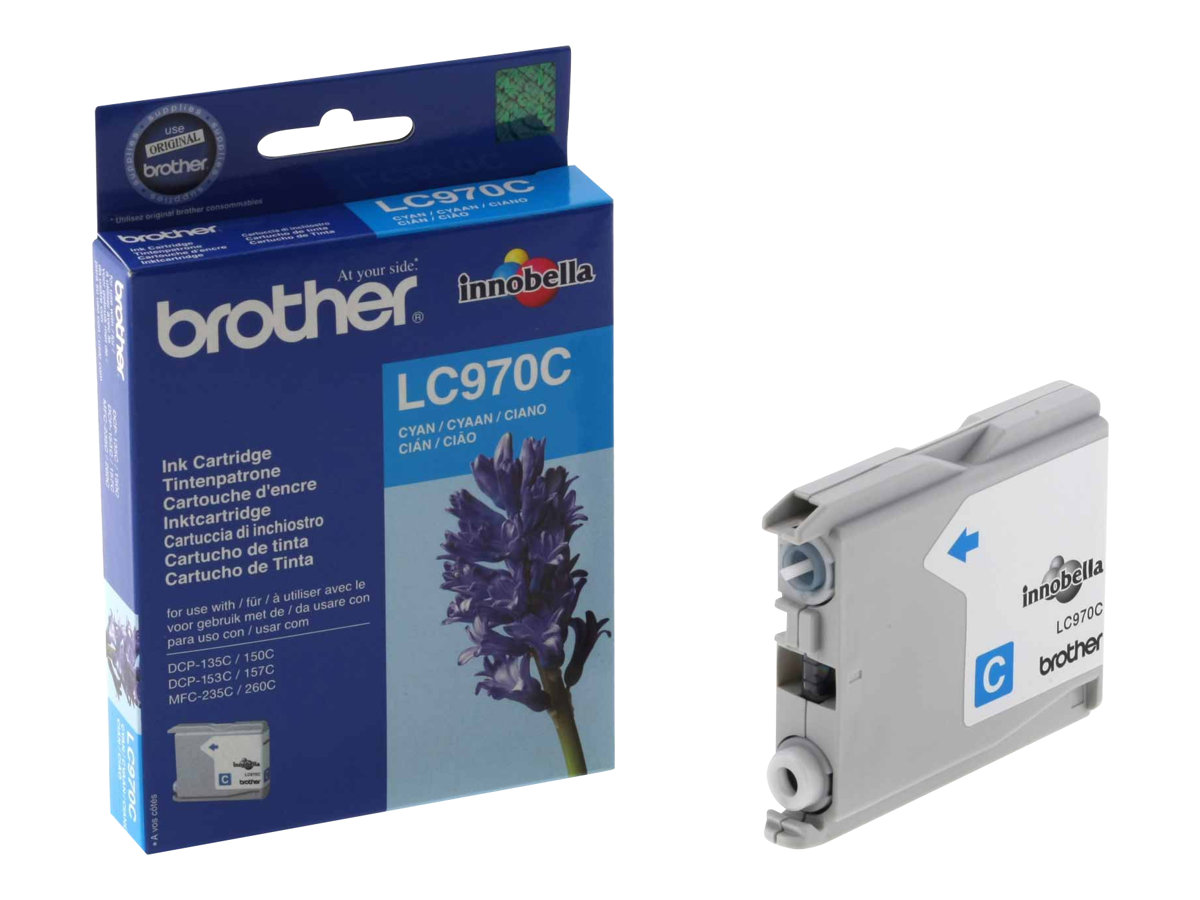 Brother LC970C - Cyan - Original - Tintenpatrone - für Brother DCP-135C - DCP-150C - DCP-153C - DCP-157C - MFC-235C - MFC-260C Brother LC970C - Cyan - Original - Tintenpatrone - für Brother DCP-135C - DCP-150C - DCP-153C - DCP-157C - MFC-235C - MFC-260C
