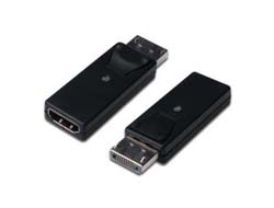 Adapter DisplayPort Stecker -> HDMI - Schwarz Adapter DisplayPort Stecker -> HDMI - Schwarz
