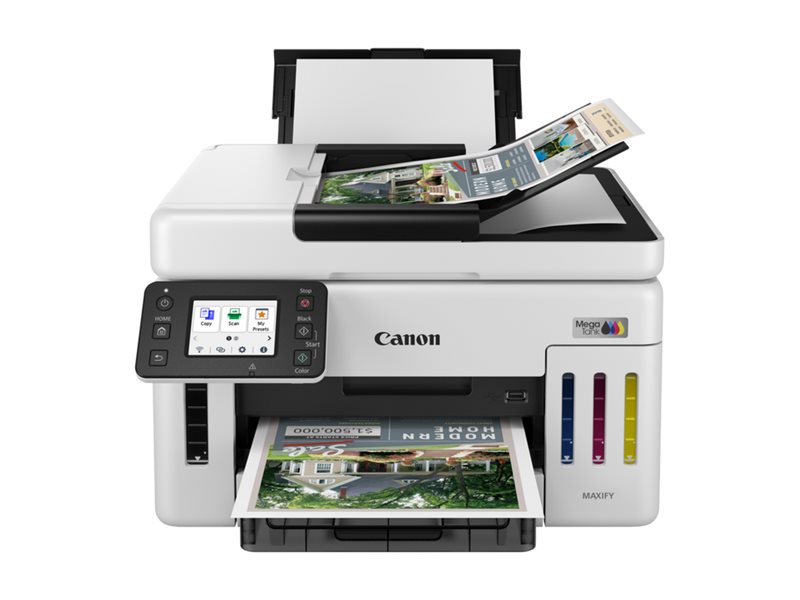 Canon MAXIFY GX6150 MegaTank - - A4 (210 x 297 mm) (Original) - A4/Legal (Medien) - bis zu 24 ipm (Drucken) - 350 Blatt - USB 2.0 - Wi-Fi(n) - LAN