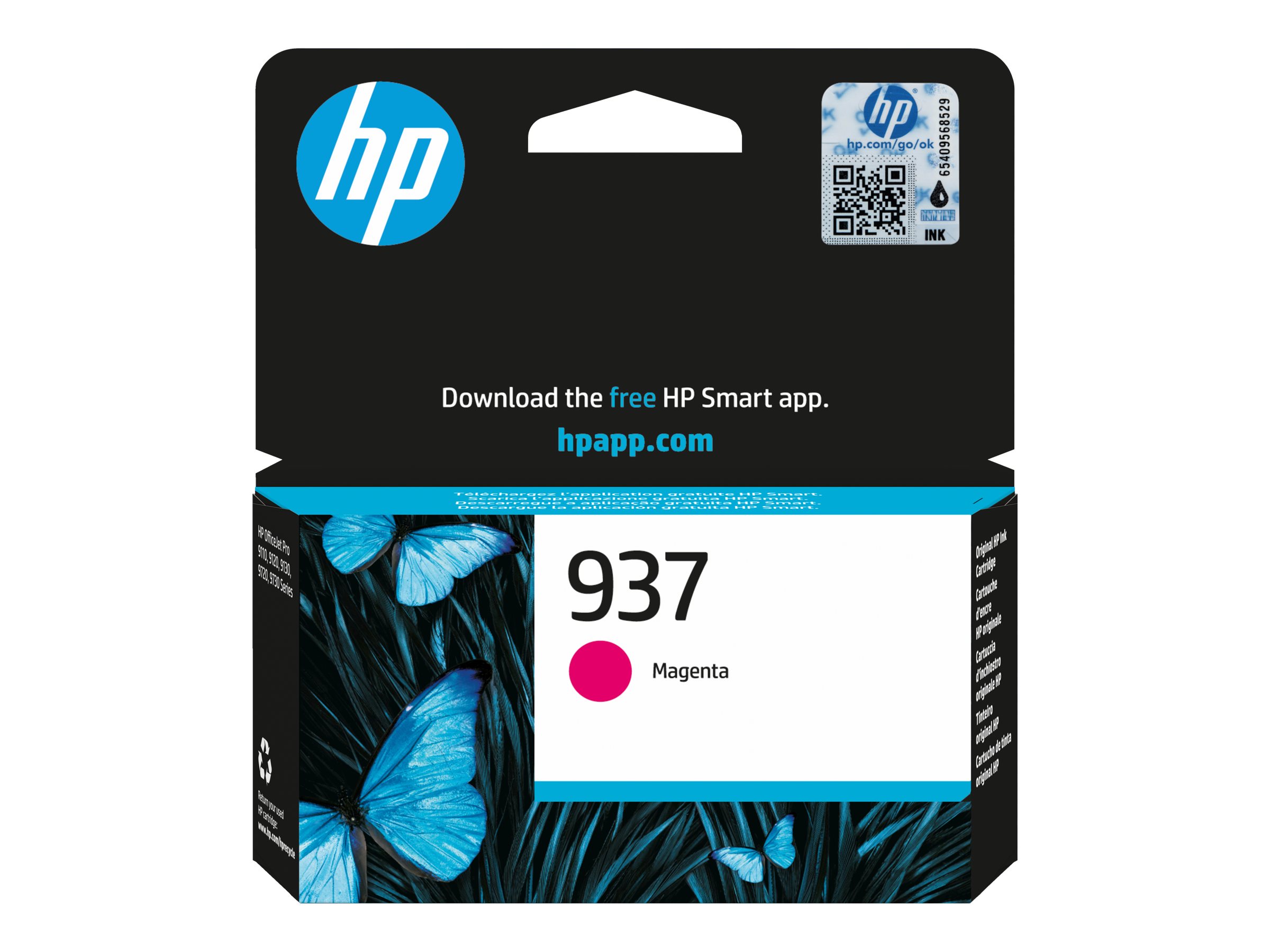 HP 937 - Magenta - original - Tintenpatrone - Original - Magenta - 800 Seiten