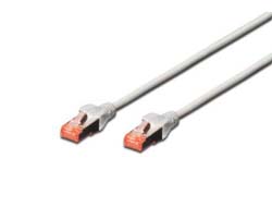 DIGITUS CAT 6 S/FTP Patchkabel - 5 m - SFTP - CAT 6 - geschirmt - ohne Haken - Grau DIGITUS CAT 6 S/FTP Patchkabel - 5 m - SFTP - CAT 6 - geschirmt - ohne Haken - Grau