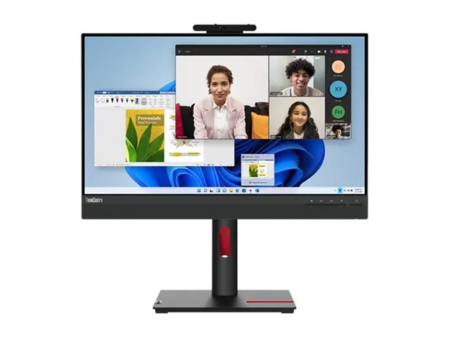 Lenovo ThinkCentre Tiny-in-One 24 Gen 5 LED-Monitor 60.5 cm (23.8") 60 Hz IPS 4 ms Raven Black - (23.8" sichtbar) - Touchscreen - 1920 x 1080 Full HD (1080p) @ 60 Hz - IPS - 250 cd/m² - 1000:1 - 4 ms - HDMI - DisplayPort - Lautsprecher - Raven Black