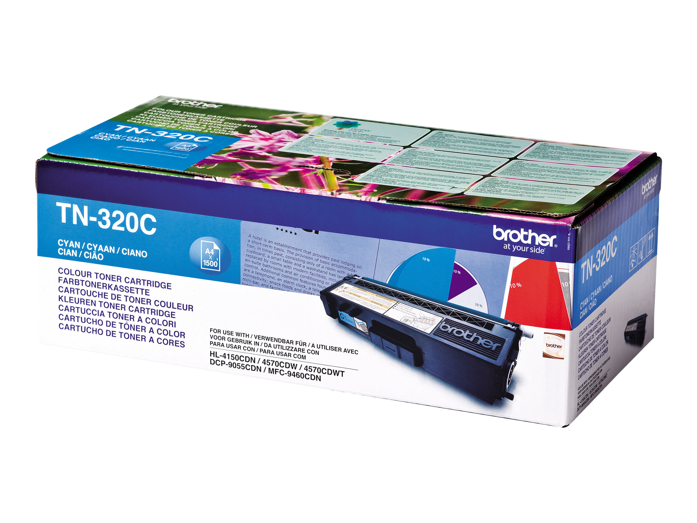 Brother TN320C - Cyan - Original - Tonerpatrone - für Brother DCP-9055 - DCP-9270 - HL-4140 - HL-4150 - HL-4570 - MFC-9460 - MFC-9465 - MFC-9970