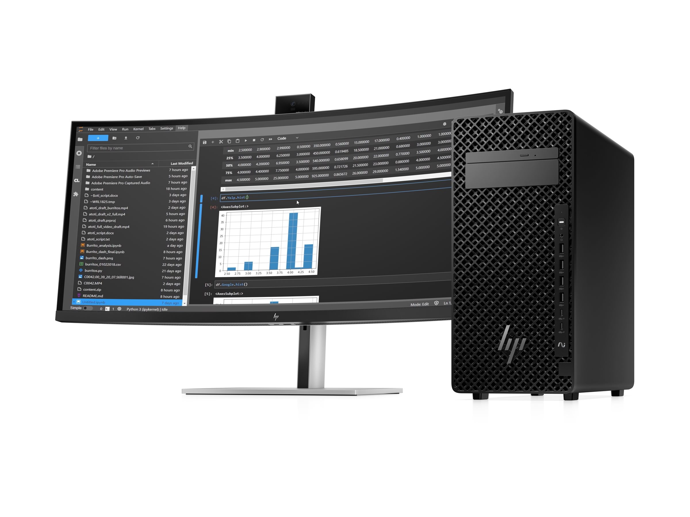 HP Workstation Z2 G1i - Tower - 4U - 1 x Core - RAM 32 GB - SSD 1 TB - NVMe - RTX A1000 - 1GbE - Wi-Fi 6 - Wi-Fi 7 - Bluetooth - WLAN: 802.11a/b/g/n/ac/ax/be - Bluetooth 5.4 - Win 11 Pro - Monitor: keiner - Schwarz - Smart Buy - mit HP 3 Jahre Next Busi… HP Workstation Z2 G1i - Tower - 4U - 1 x Core - RAM 32 GB - SSD 1 TB - NVMe - RTX A1000 - 1GbE - Wi-Fi 6 - Wi-Fi 7 - Bluetooth - WLAN: 802.11a/b/g/n/ac/ax/be - Bluetooth 5.4 - Win 11 Pro - Monitor: keiner - Schwarz - Smart Buy - mit HP 3 Jahre Next Busi…