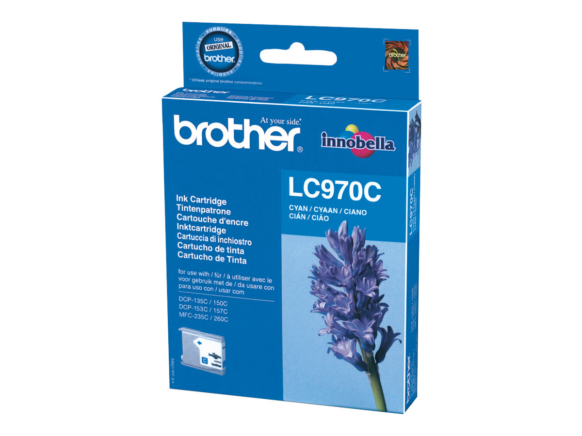 Brother LC970C - Cyan - Original - Tintenpatrone - für Brother DCP-135C - DCP-150C - DCP-153C - DCP-157C - MFC-235C - MFC-260C Brother LC970C - Cyan - Original - Tintenpatrone - für Brother DCP-135C - DCP-150C - DCP-153C - DCP-157C - MFC-235C - MFC-260C